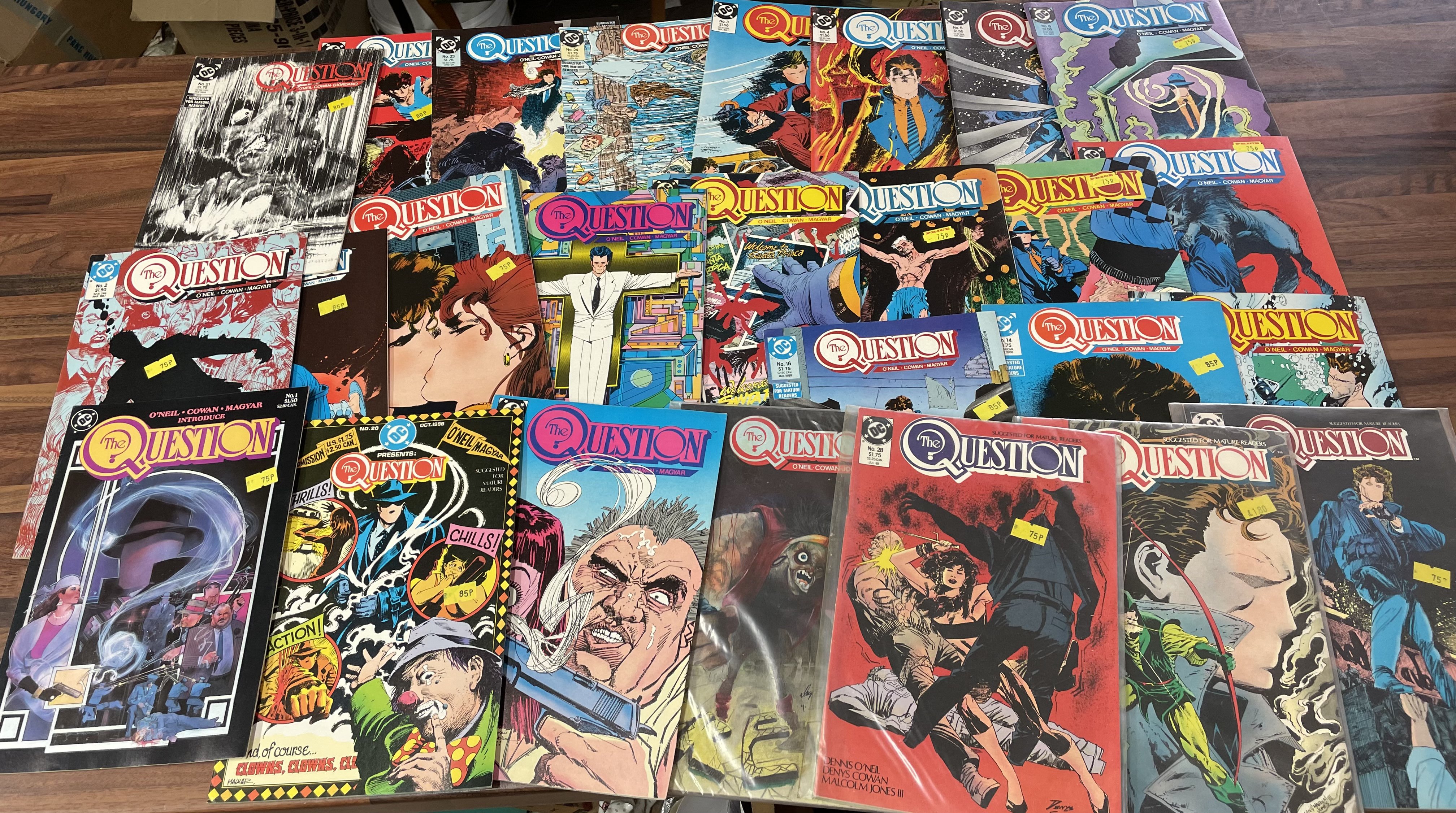 A collection of various Legion �89 and The Question comics Legion ;89 comics number 1 through to