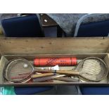An early 20th Century John Jacques & Son cased badminton set.