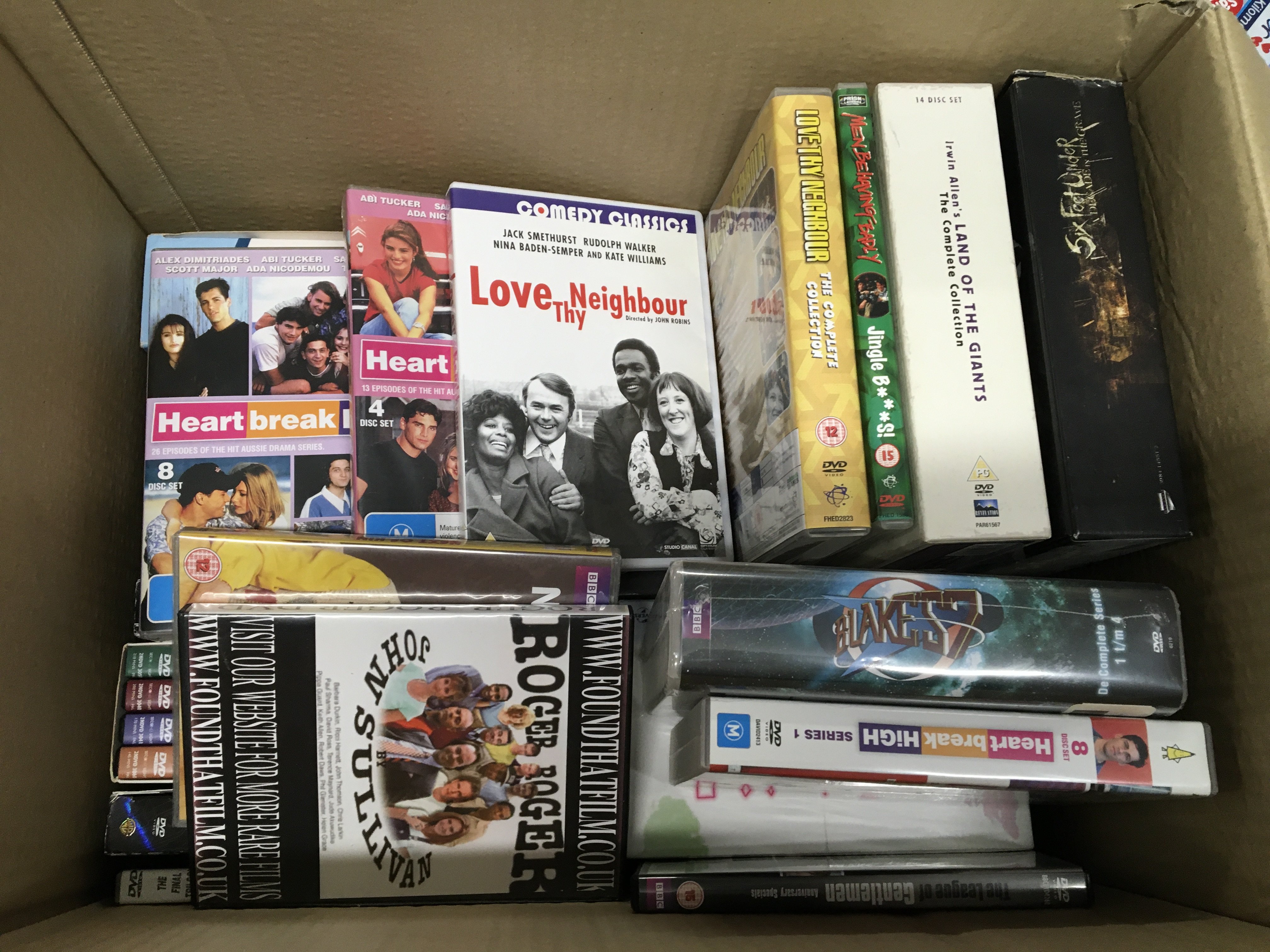 A box of DVD box sets including Miami Vice, My Fam - Image 2 of 2