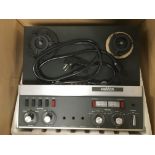 A boxed Revox A77 reel to reel recorder with manua