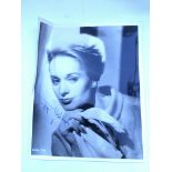 A Tippi Hedren signed black and white photo.