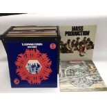 A record case of LPs and 12inch singles by various