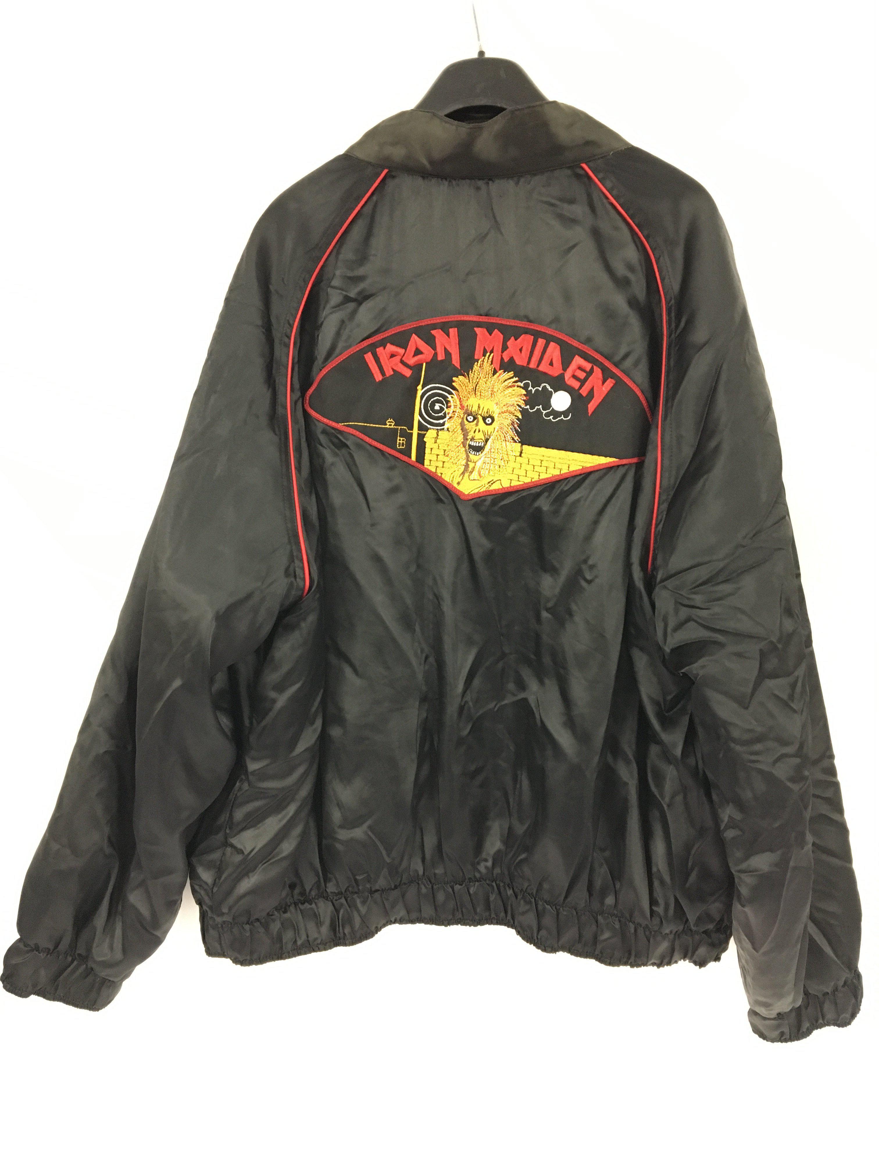 An unofficial Iron Maiden 1980 tour bomber jacket, - Image 2 of 2