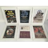 A collection of Iron Maiden ephemera including pos