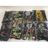 A collection of new and sealed Iron Maiden t shirt