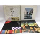 Four early UK pressings of Pink Floyd LPs comprisi