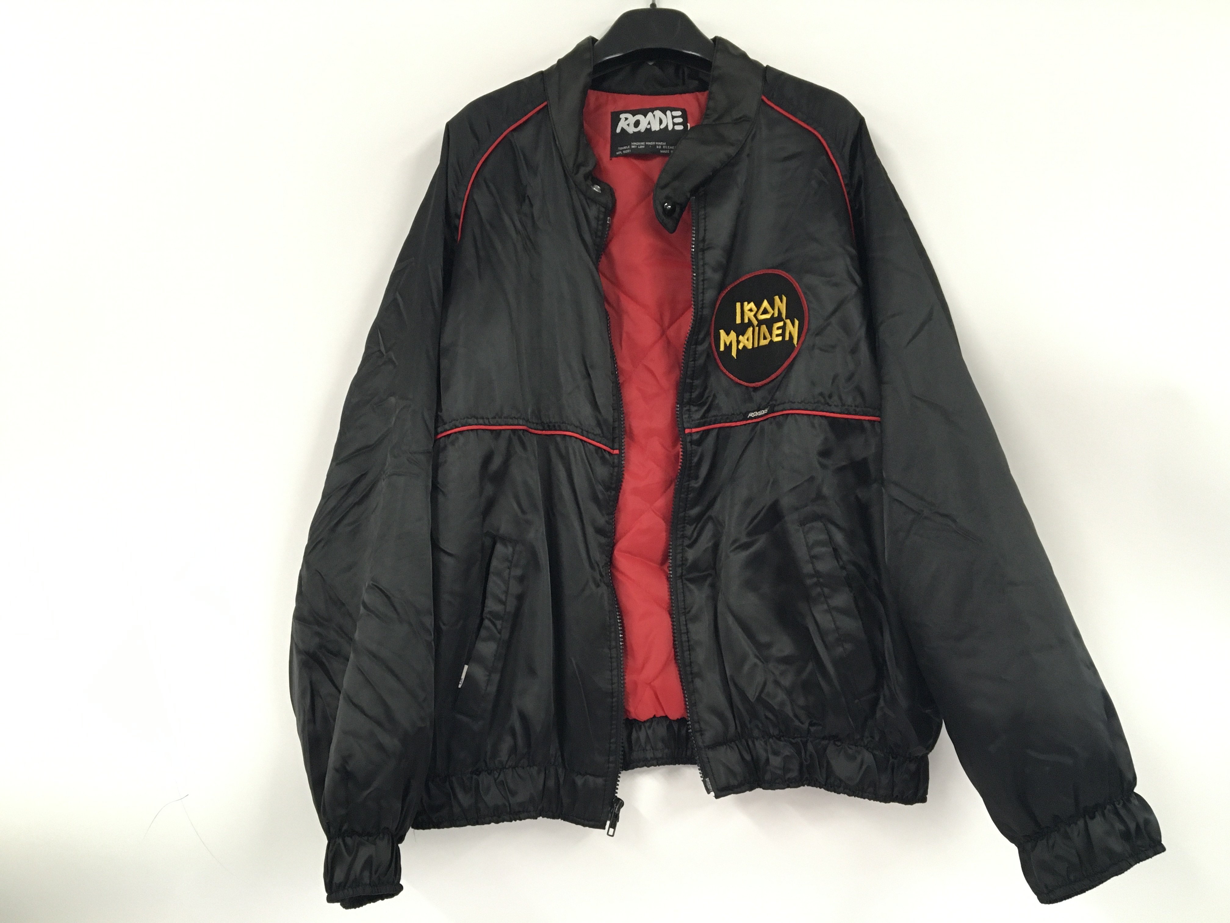 An unofficial Iron Maiden 1980 tour bomber jacket,