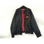 An unofficial Iron Maiden 1980 tour bomber jacket,