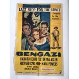 Five vintage film posters for Bengazi, Villa Rides