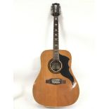 An Eko Ranger 12 string acoustic guitar with soft