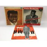 Three early UK pressings of Fats Domino LPs compri