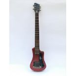 A Hofner contemporary series 'shorty' electric tra