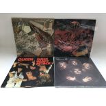Four rock LPs comprising the self titled Gun LP, M