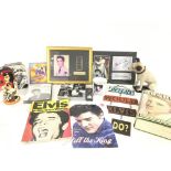 A Box Containing a Collection of Elvis Presley Mem