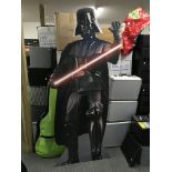 A Darth Vader Star Wars standee, approx 185cm.