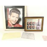 A Framed Signed Photo of Cliff Richard and Framed