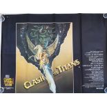 A 1981 UK quad film poster for Clash Of The Titans