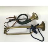 A hunting horn and one other.