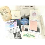 A Collection of Pirate Radio Ephemera including ma