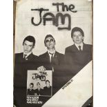 An original 1977 venue poster for The Jam acquired