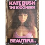 An original advertising poster for the Kate Bush L