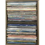 A box of various LPs and 12inch singles by various