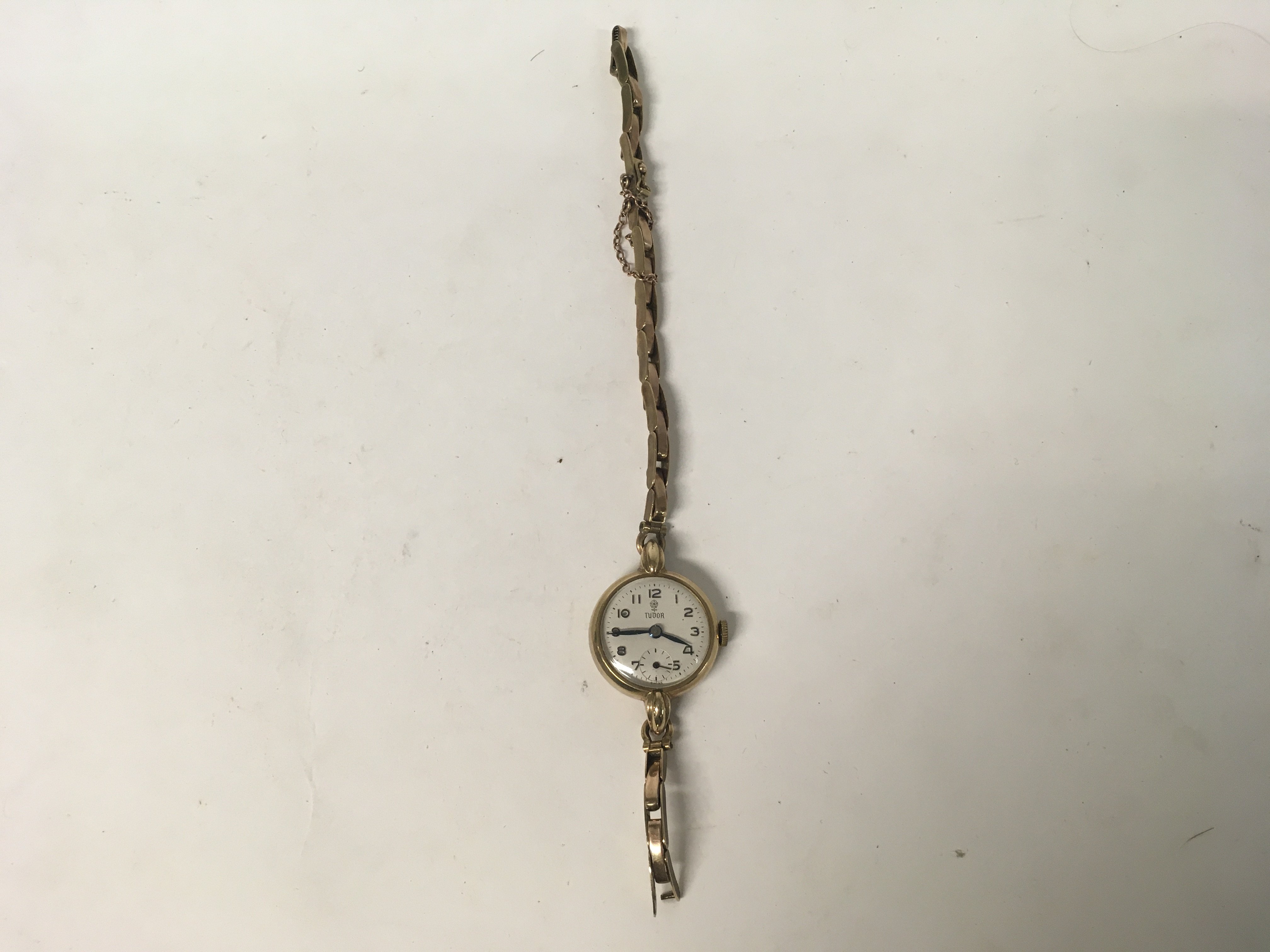 Tudor Gold watch with a plated strap - Image 3 of 6