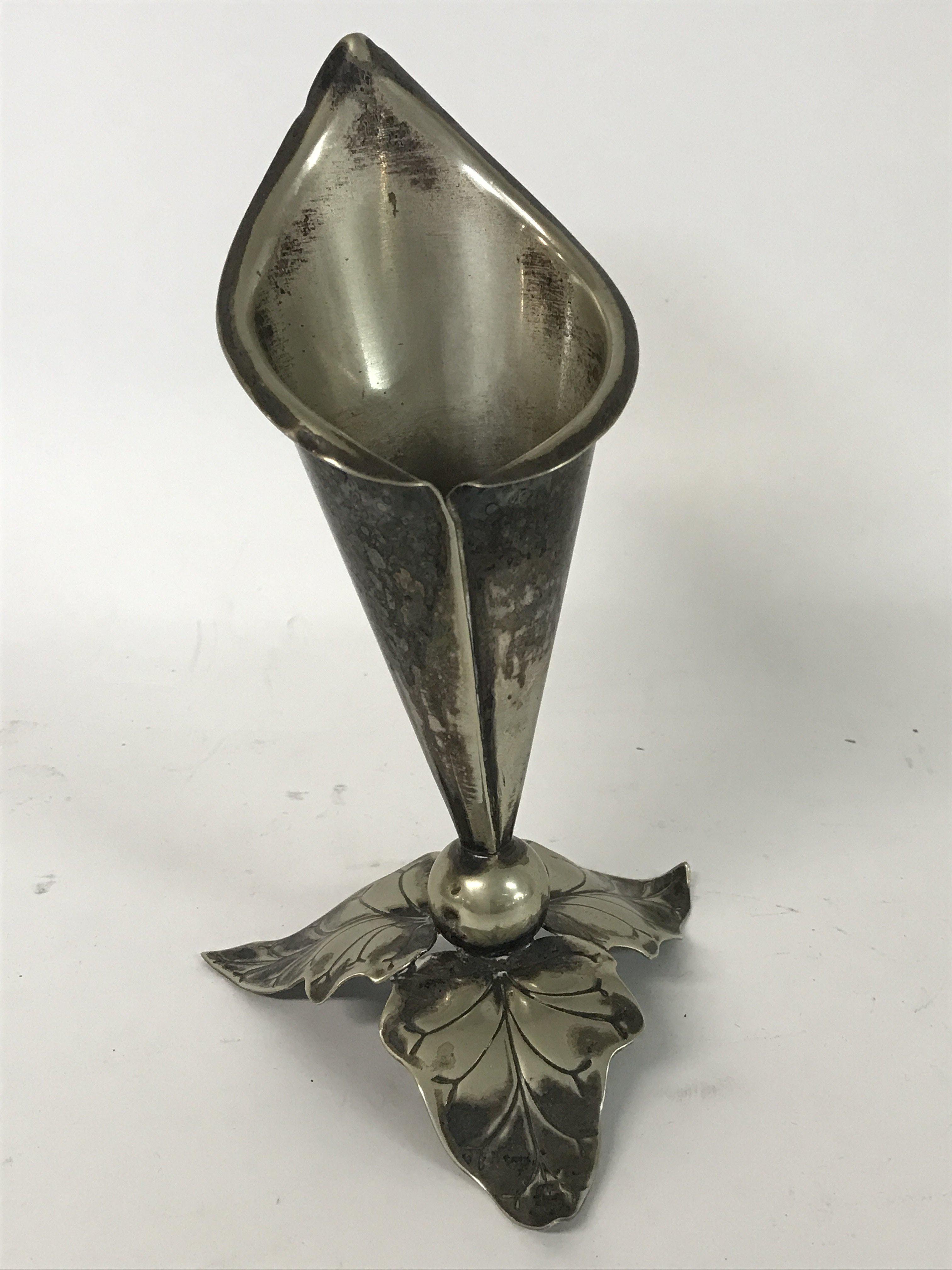 Silver plated Bud vase - Image 7 of 10