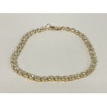 A multi stone set tennis bracelet