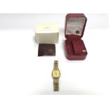 A gents vintage Omega seamaster watch with box and