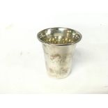 Silver Wine cup with Birmingham hallmarks. Approxi