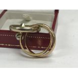 A Cartier 750 gold Russian ring 13 grams.with orig