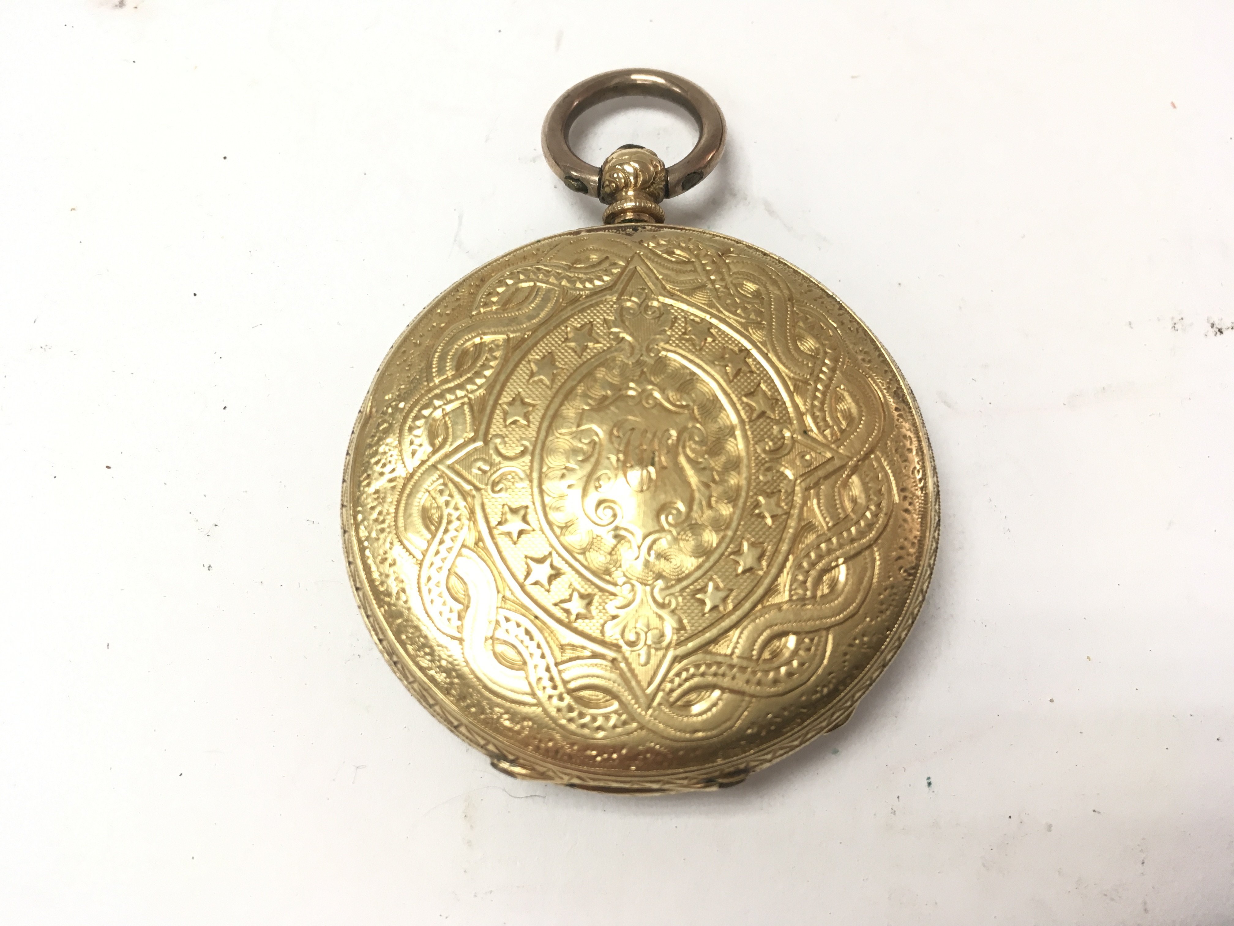 An 18ct gold cased pocket watch with key and box. - Image 9 of 10