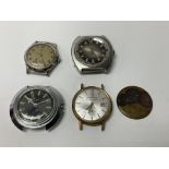 4 vintage gents watches including a Omega Seamaste