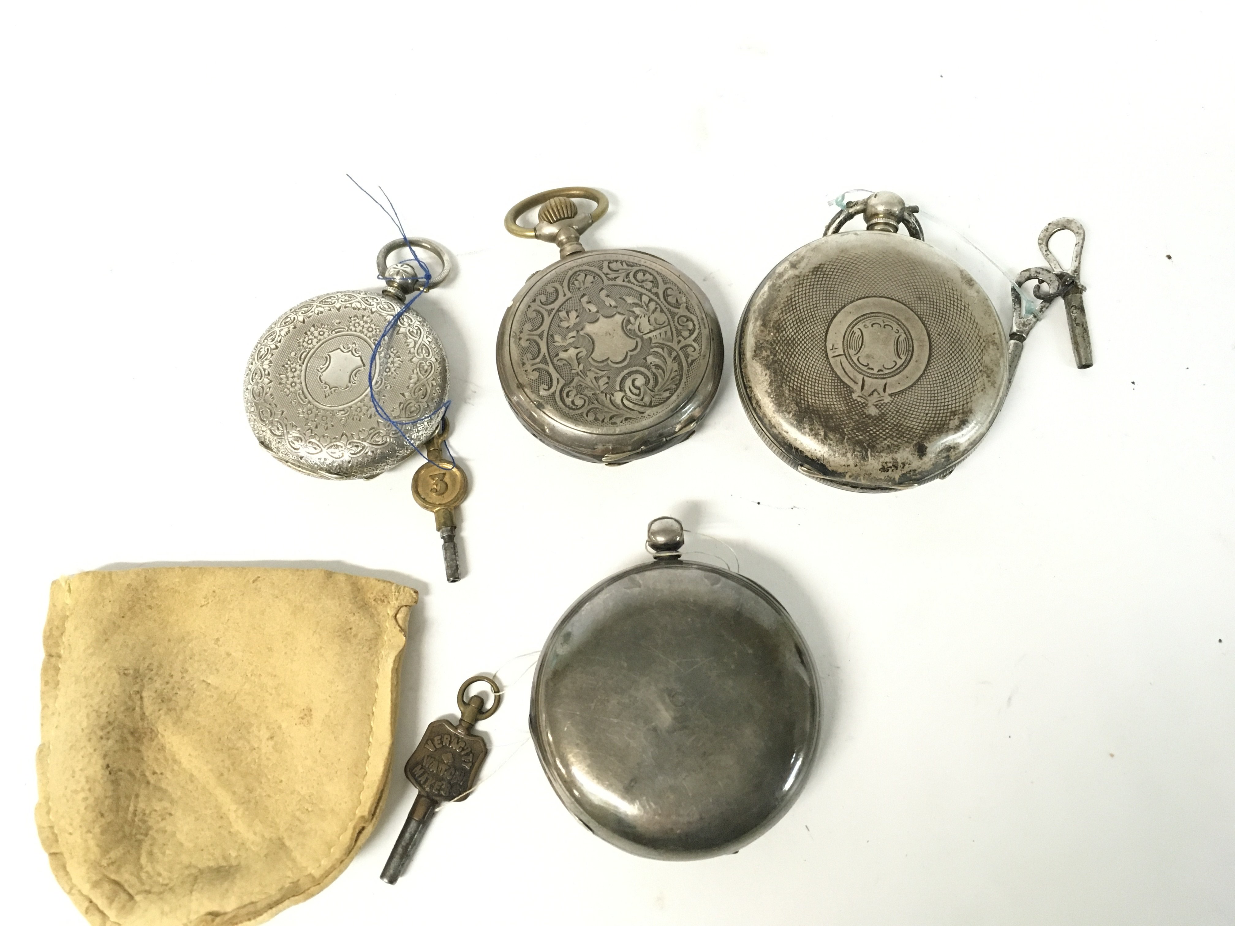 Four pocket watches not seen running. - Image 4 of 4