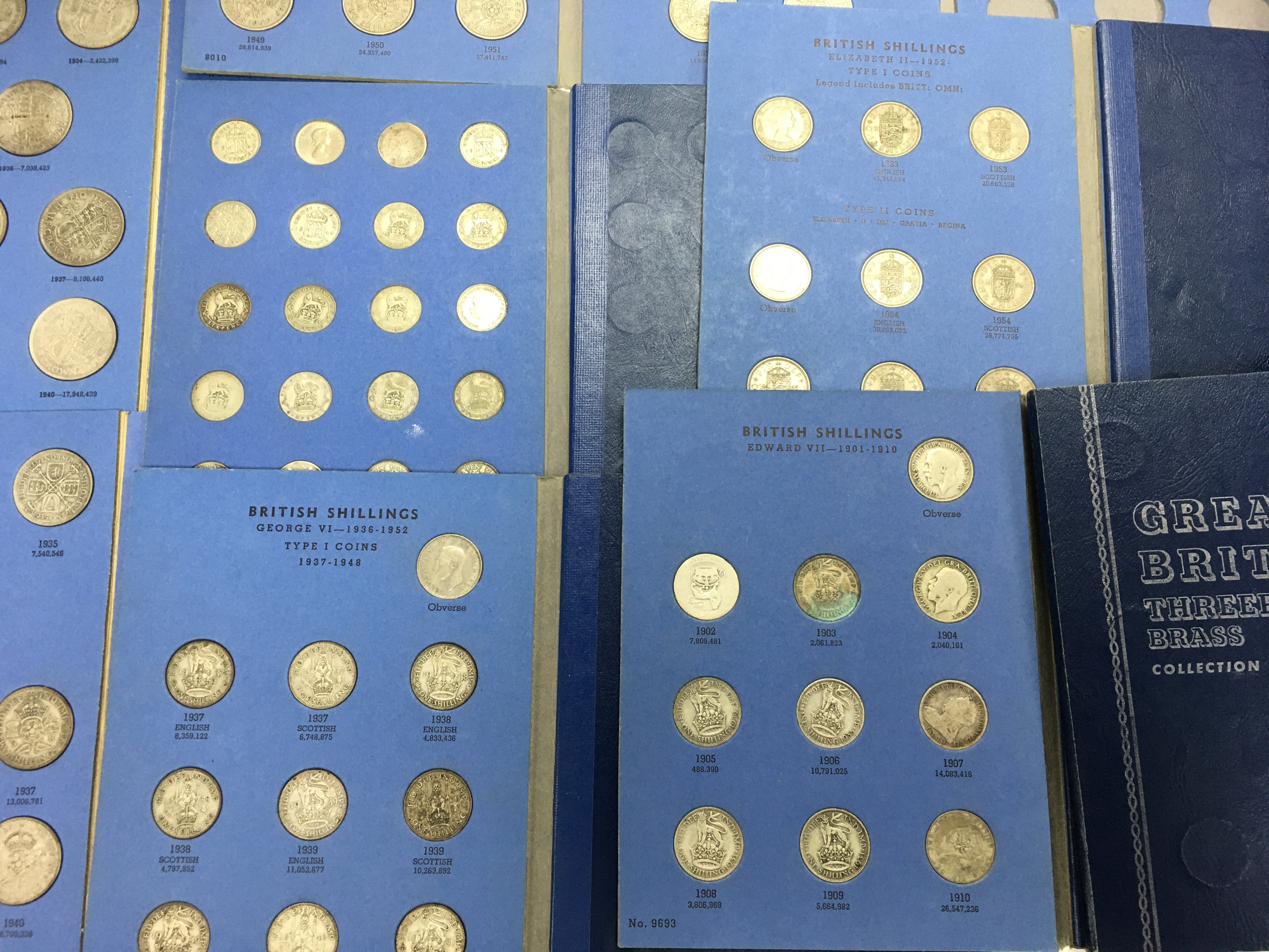 A collection of various British blue coin albums m - Image 9 of 12