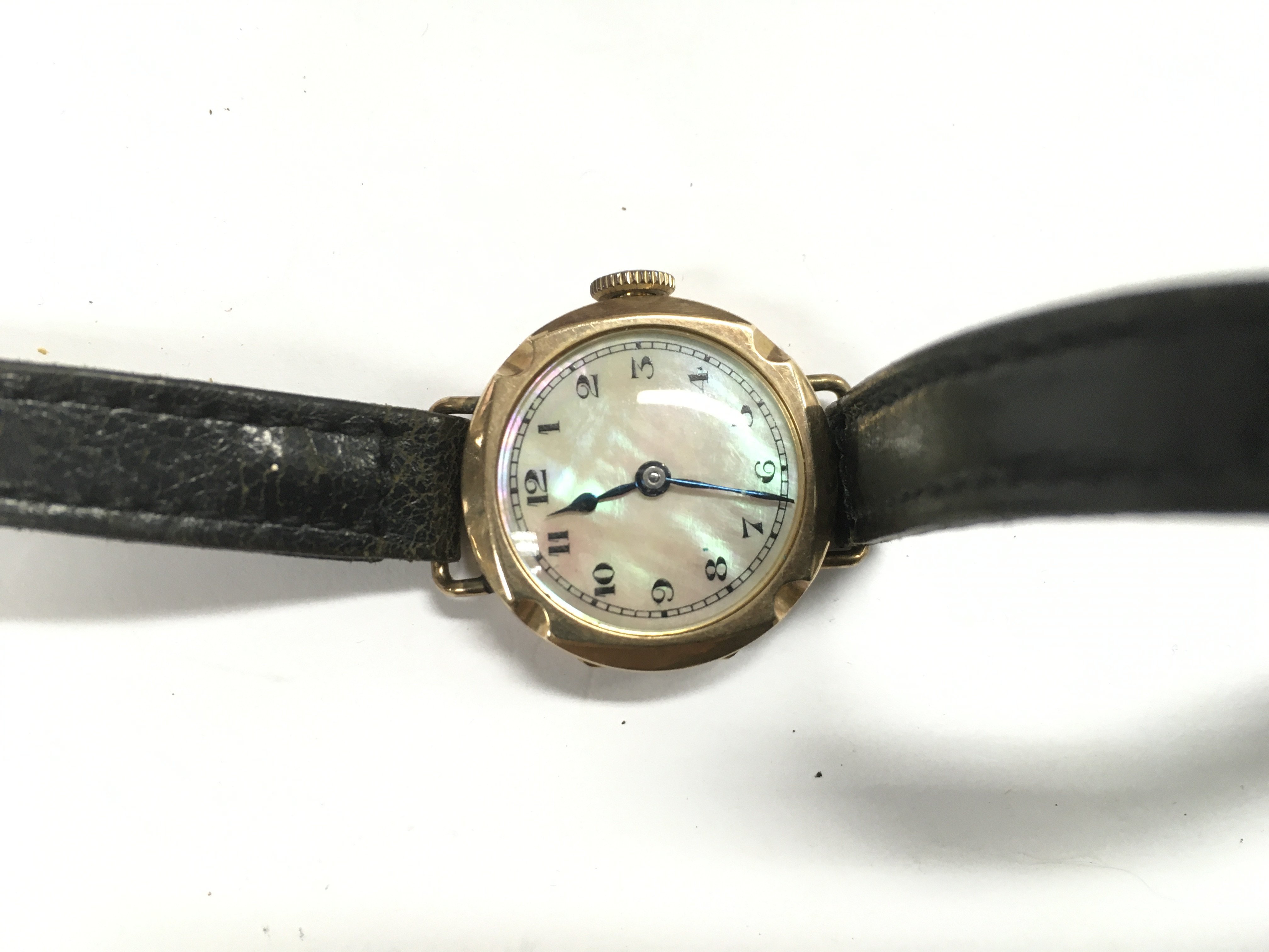 A ladies gold cased watch. - Image 2 of 2