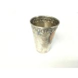 800 stamped silver wine cup