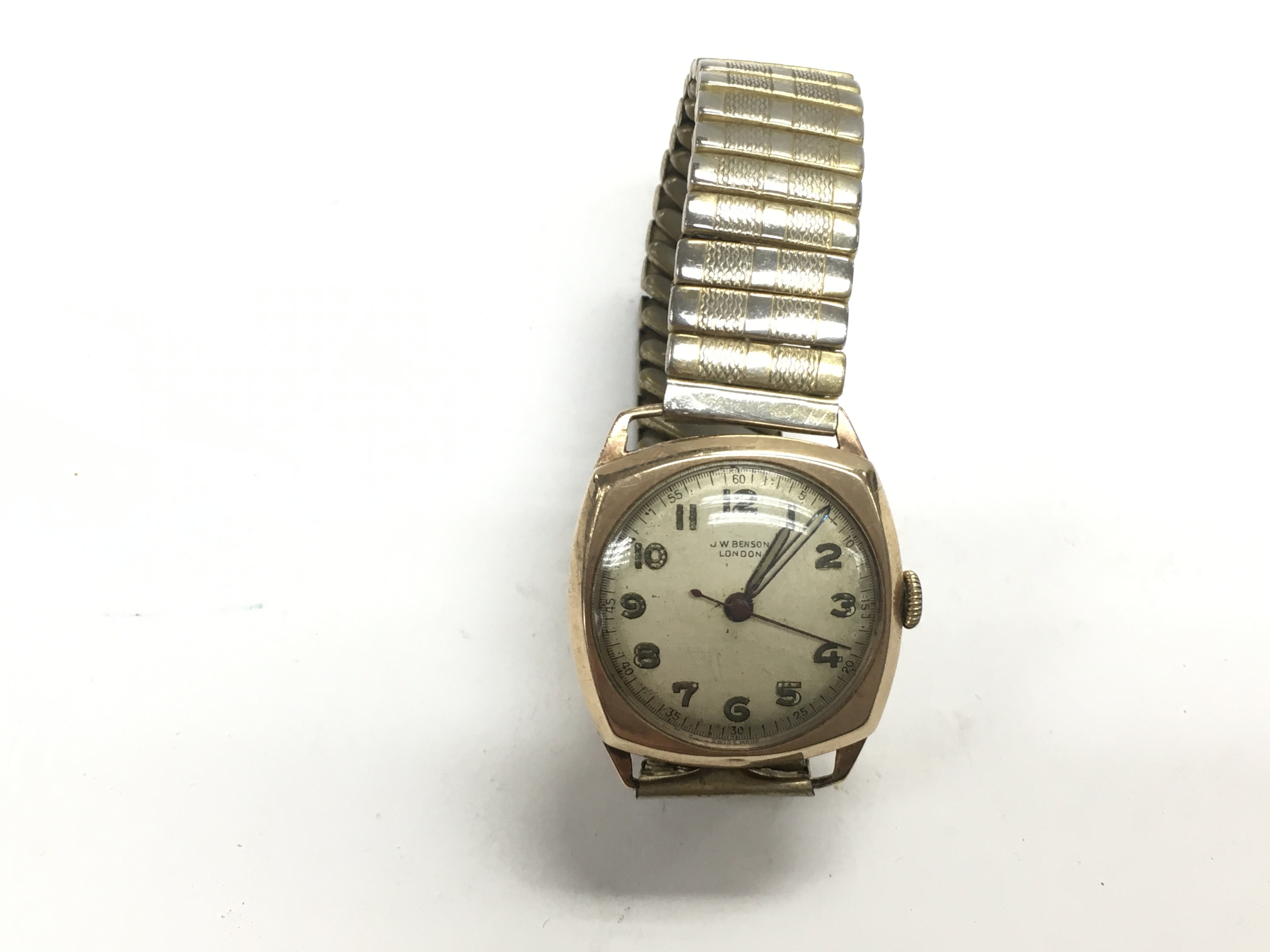 A J W Benson gold watch. Seen running but not test - Image 4 of 6