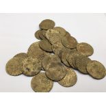 A collection of George III gaming guinea coins