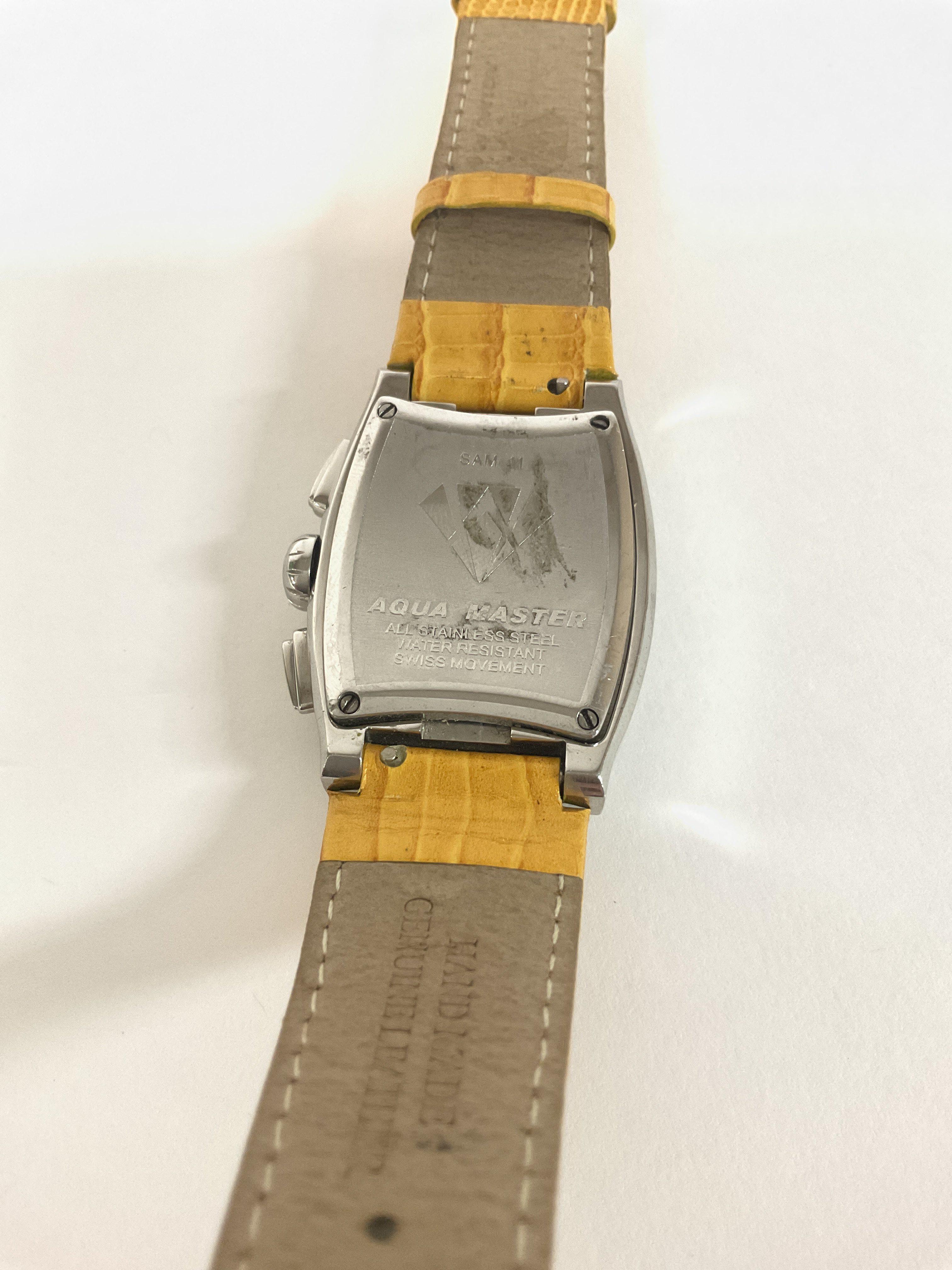 An Aqua Master multi diamond set watch (seen worki - Image 8 of 8