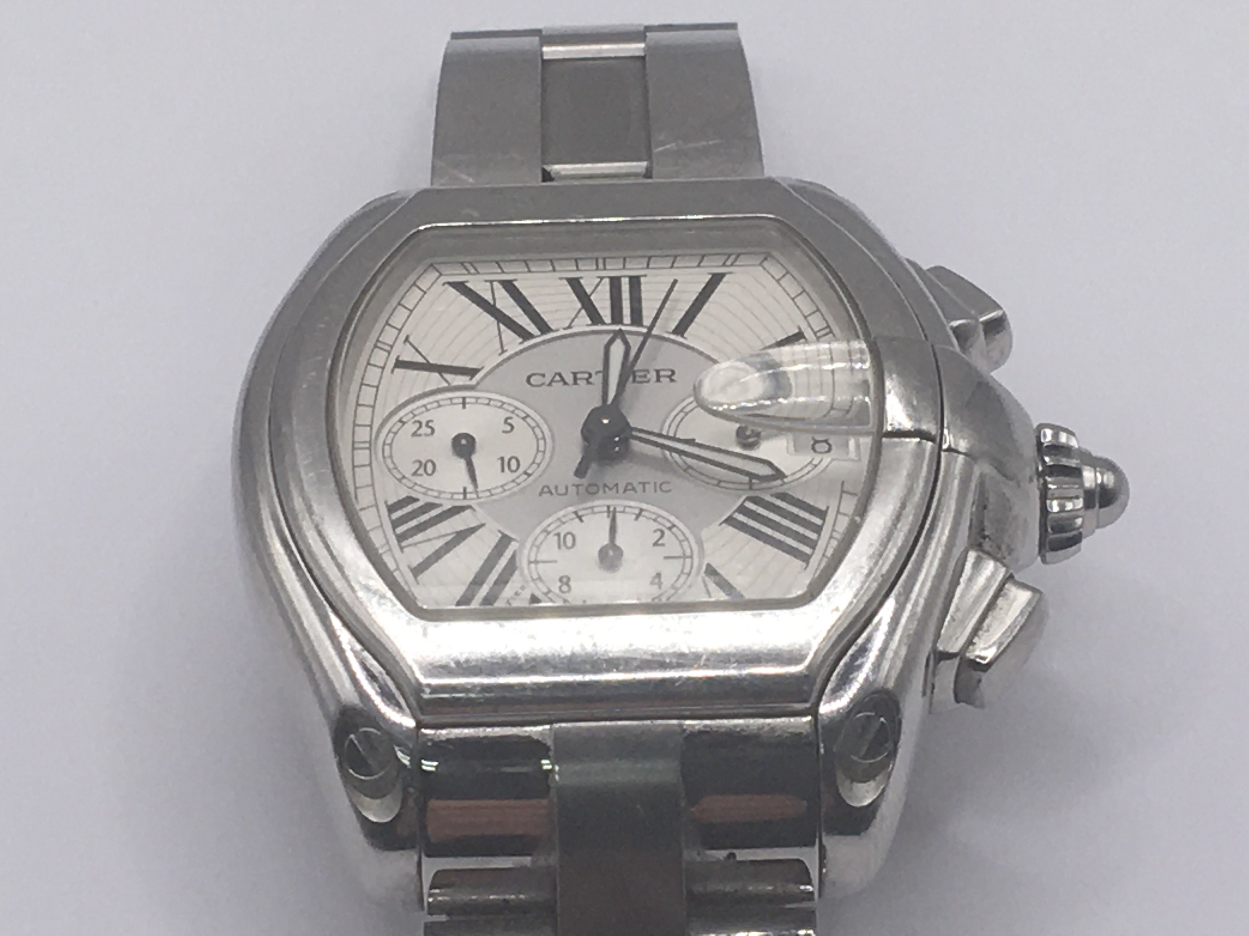 A GENTLEMAN`S STAINLESS STEEL CARTIER ROADSTER XL - Image 2 of 10