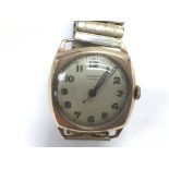 A J W Benson gold watch. Seen running but not test