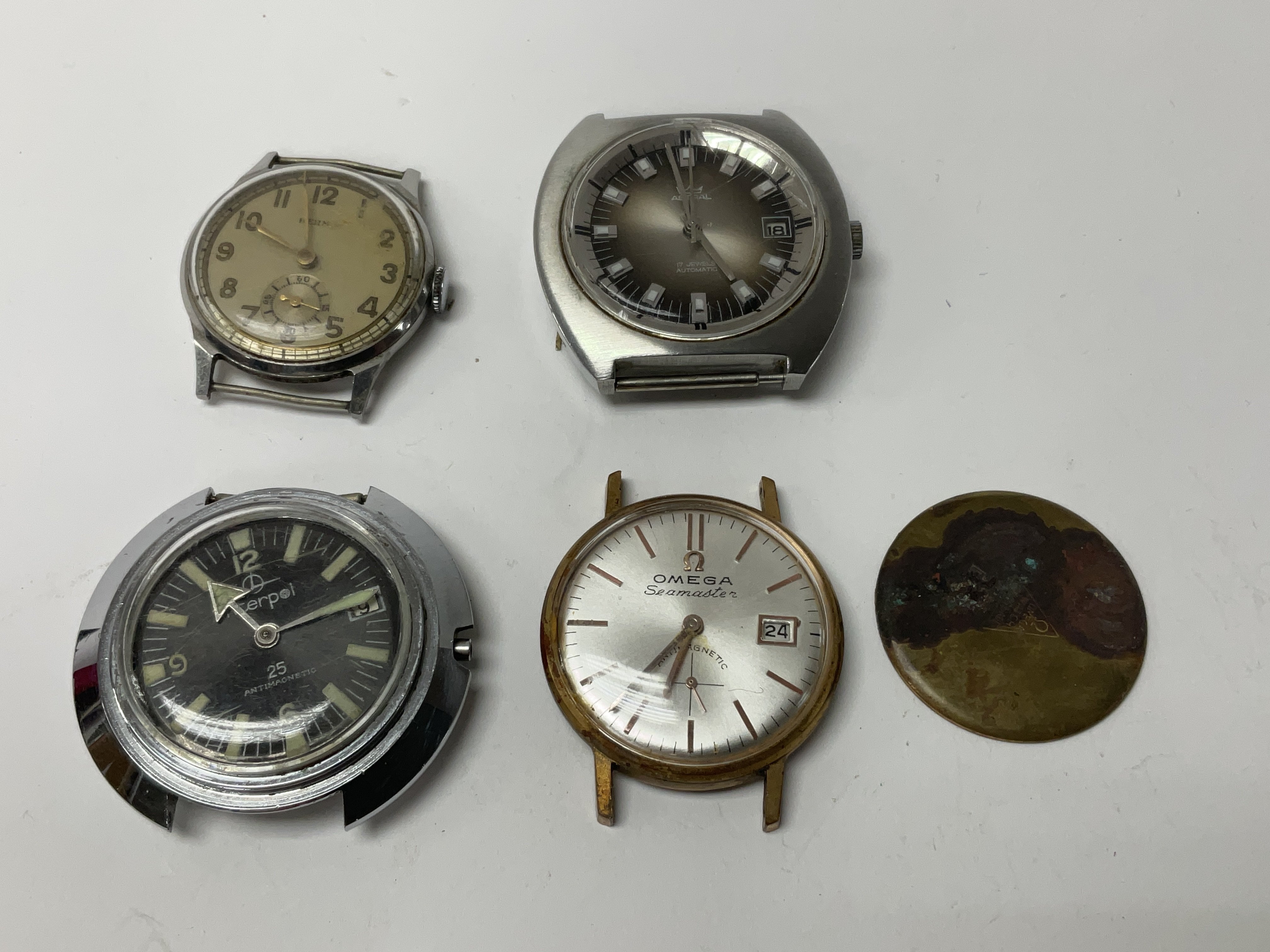 4 vintage gents watches including a Omega Seamaste - Image 2 of 4