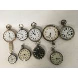 Gold plated pocket watch and other pocket watches