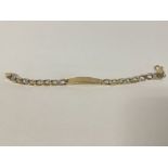 A Diamond set bracelet in 9ct Gold