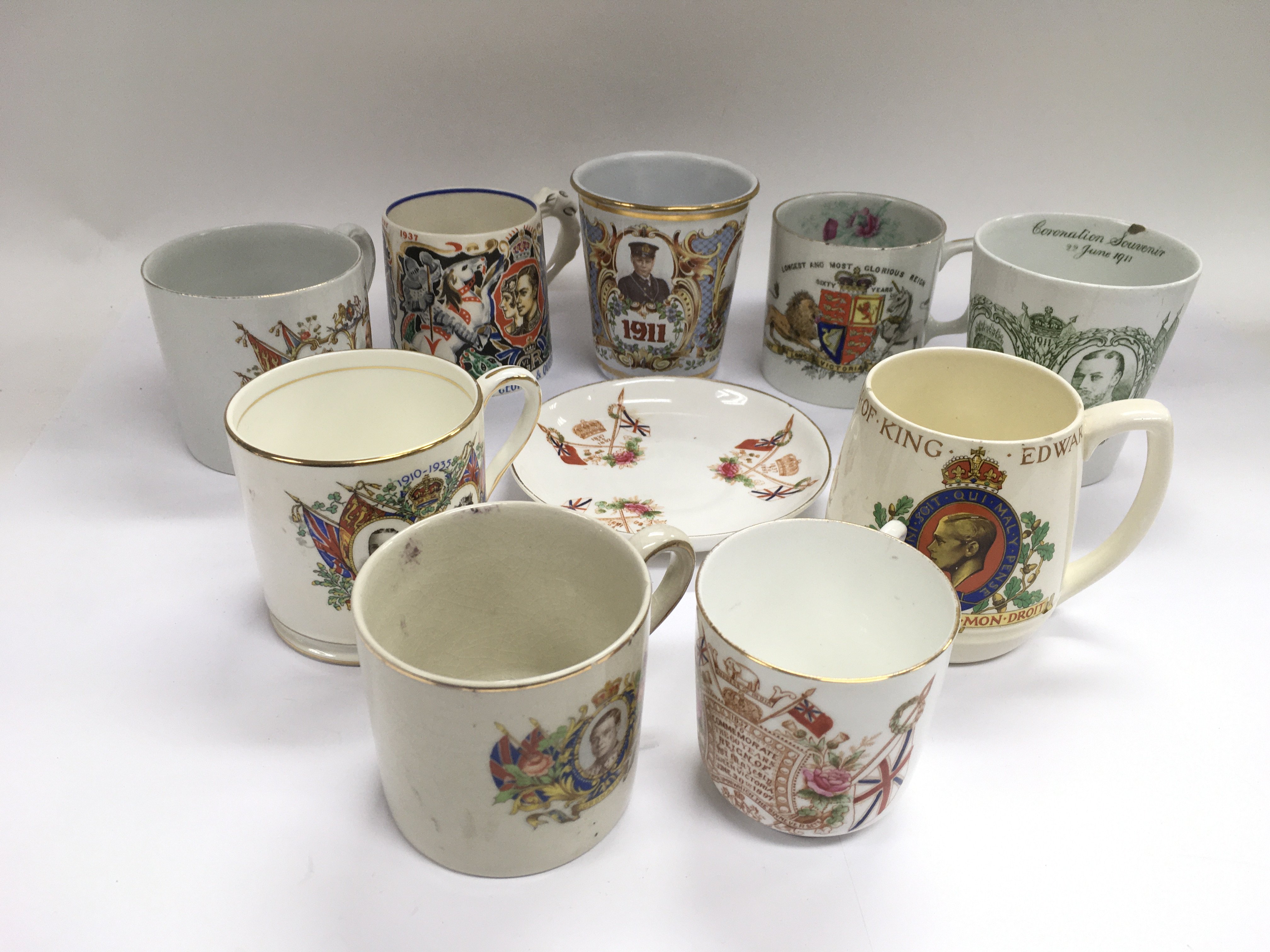 A small collection of Commemorative Coronation cup