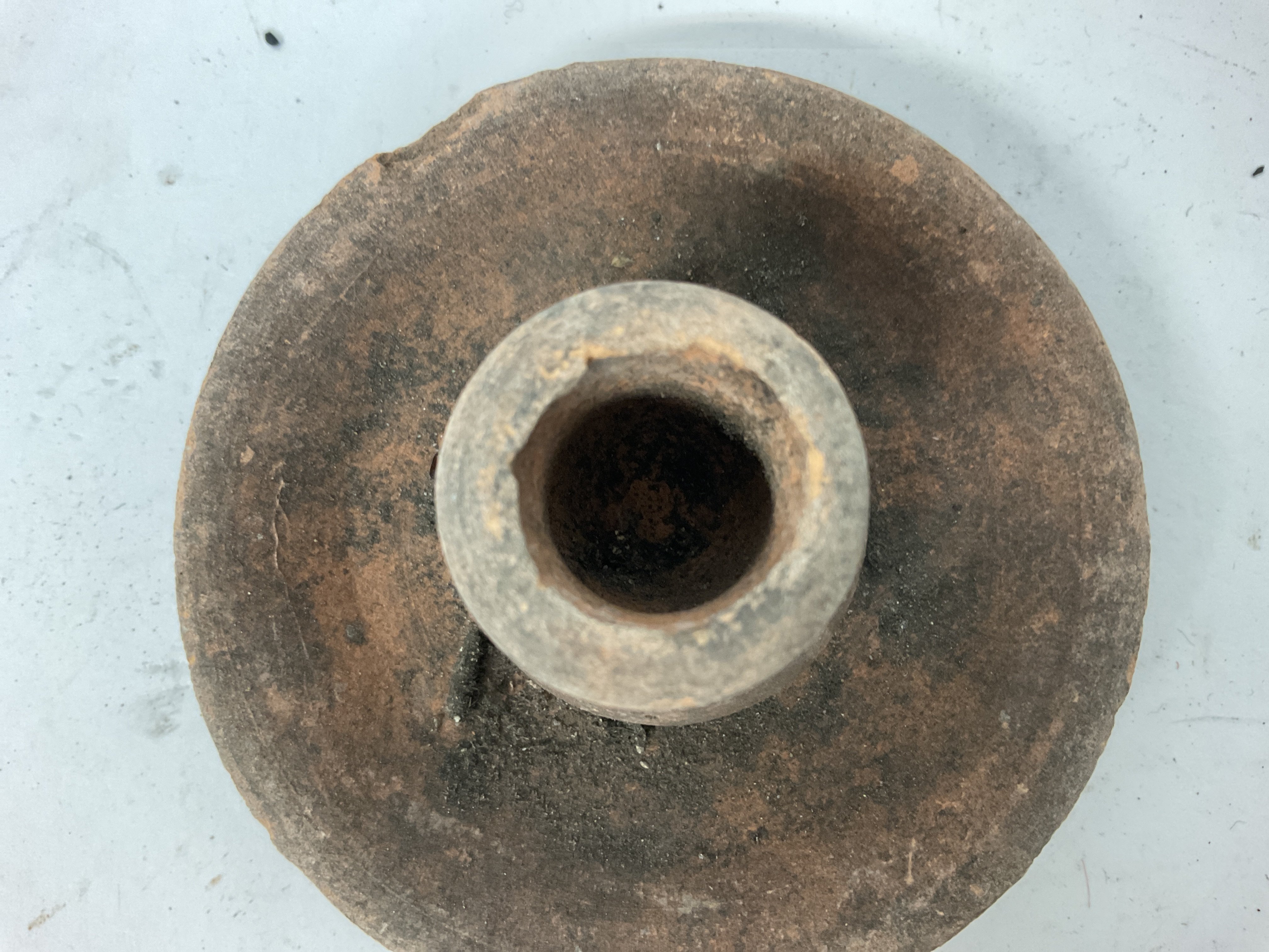 WW1 German Tunnel Candle Light Holder. Found in a - Bild 2 aus 2