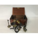 A cased Swift & Sons microscope for restoration
