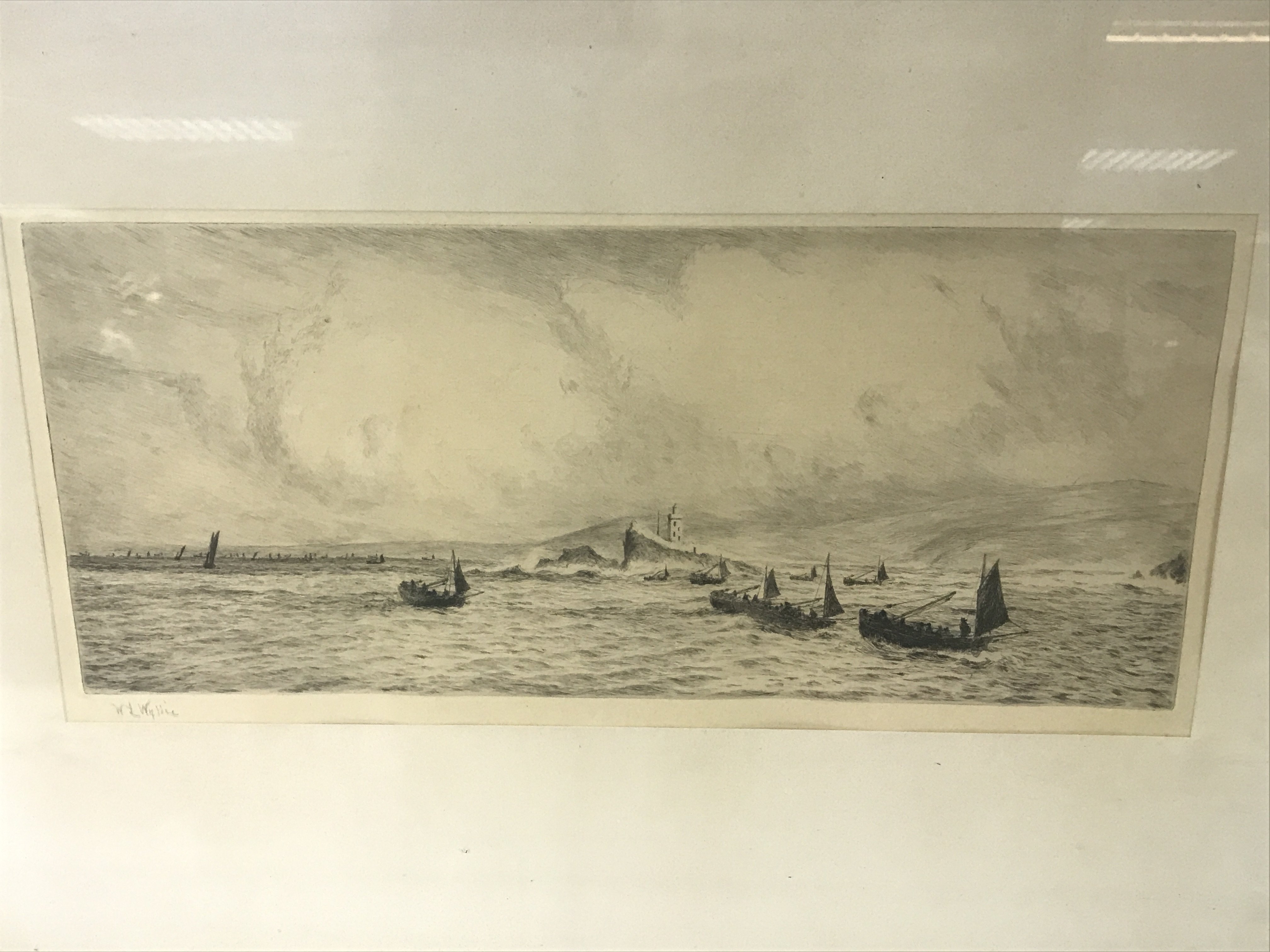 Two framed etchings by William Lionel Wyllie RA (1 - Image 5 of 7